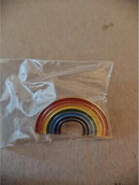 Pride Pin - Rainbow Shape - For Hat Jacket Backpack Bag - Back To School